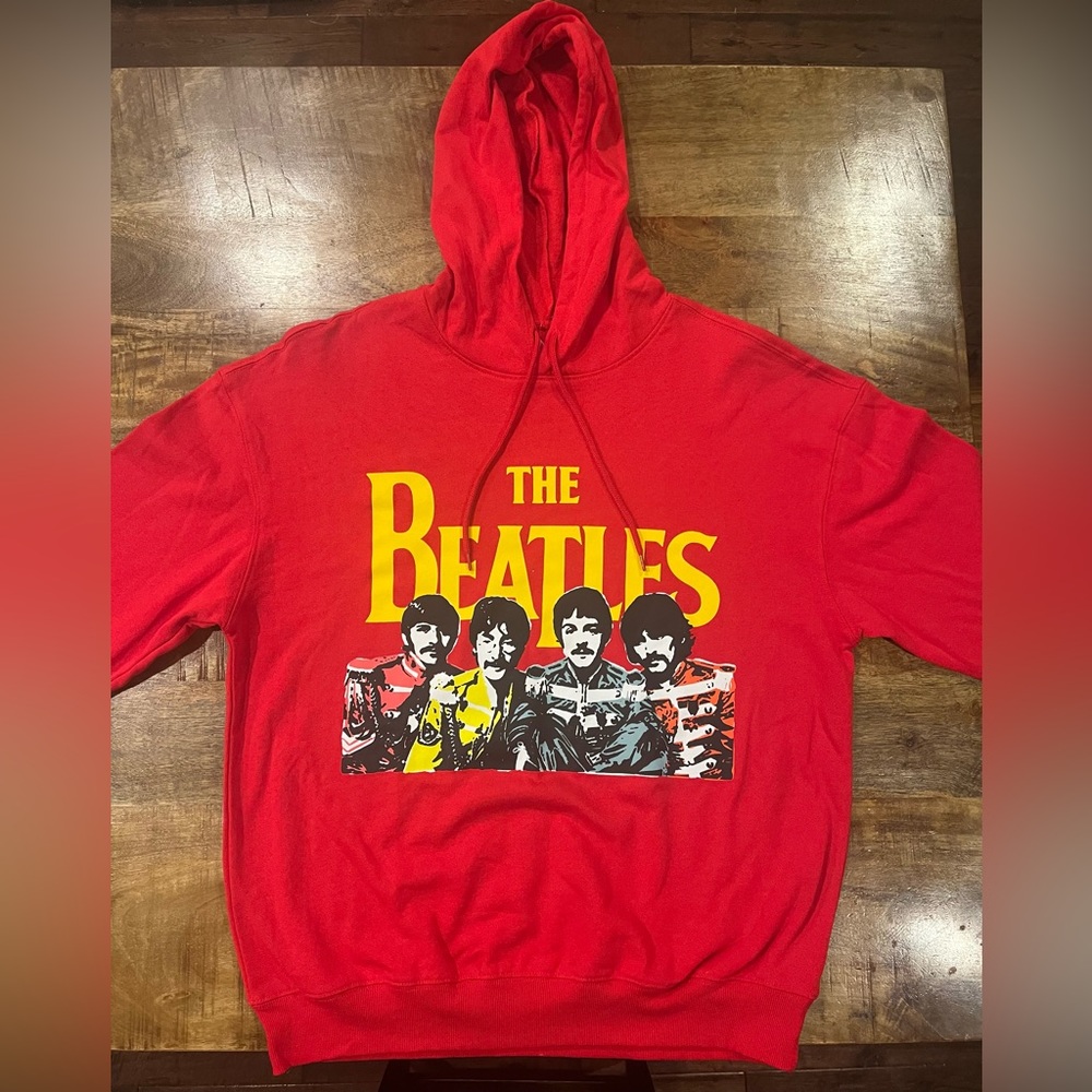 NWT Beatles Unisex Hoodie. Size Large.